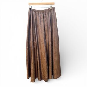 Elegant Brown Maxi Skirt